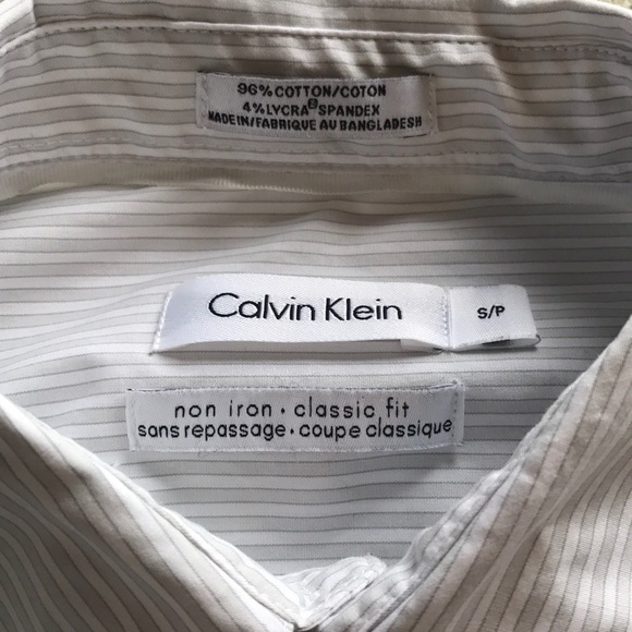 CALVIN KLEIN Non-iron Classic Fit Dress Shirt - Picture 5 of 8